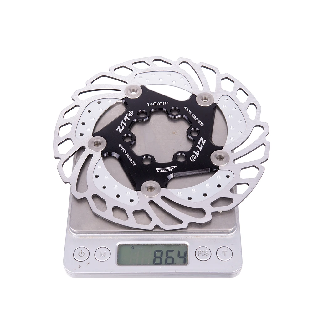 ZTTO Bicycle Brake Cooling Disc Floating Ice Rotor For MTB Gravel Road Bike 203mm 180mm 160mm 140mm Cool Down vs RT99 RT86 | Спорт и