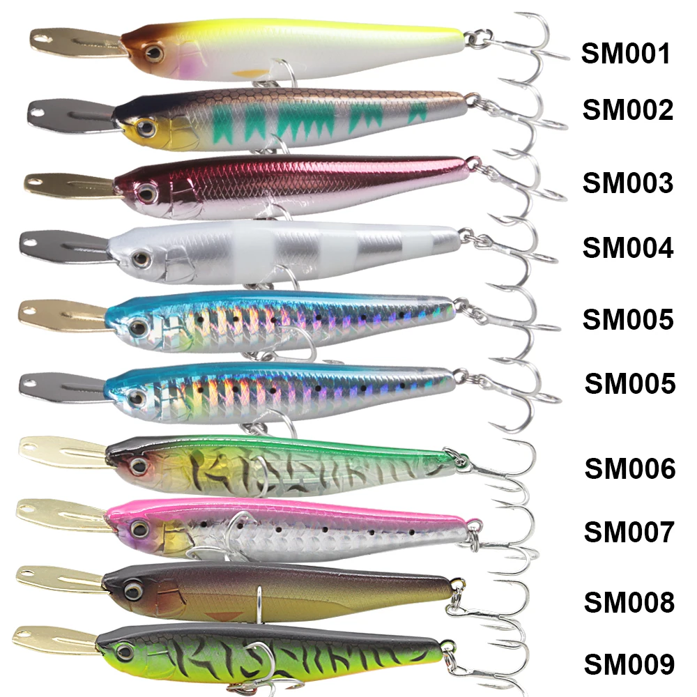 TAF Sinking Minnow Baits 70mm 8.5g Hard Fishing Lure Treble Hook Iscas Artificial Pesca Leurre Wobblers Plastics | Спорт и