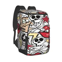 Thermal Backpack Crazy Punk Rock Abstract Skull Waterproof Cooler Bag Insulated Bag Picnic Cooler Backpack Refrigerator Bag