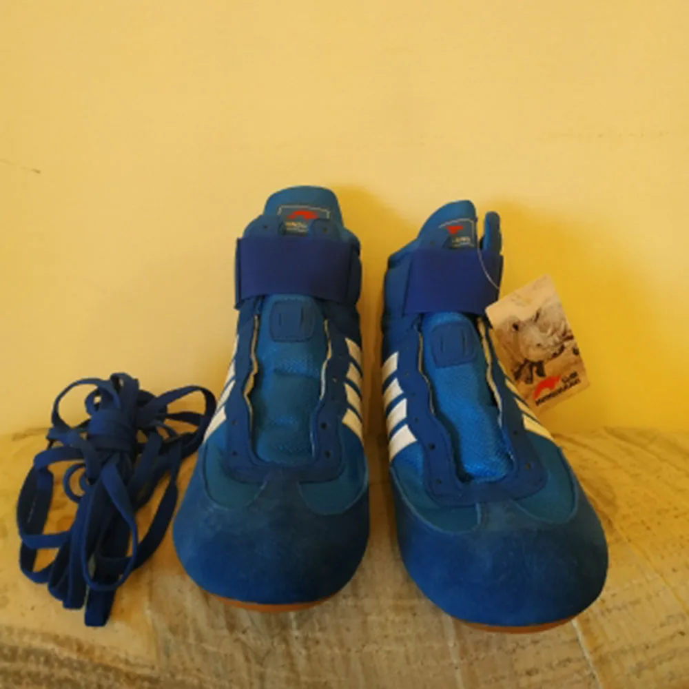 Sinibudo Wrestling Shoes for men raining shoes leather sneakers professional boxing shoes S003