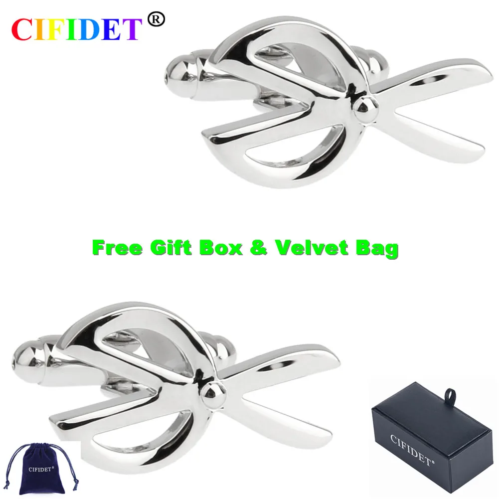 

Мужские модные запонки CIFIDET, новинка, запонки для ножниц с бархатной сумкой и подарочной коробкой, ювелирные аксессуары в подарок