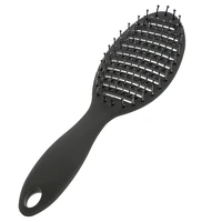 newest ribs comb hairbrush plastic nylon round teeth bent comb massage hair care big bent comb for hairdressing tool