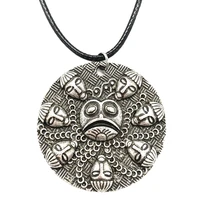 ogma medallion om yoga buddhism lucky jewelry pendant necklace for men women talisman amulet