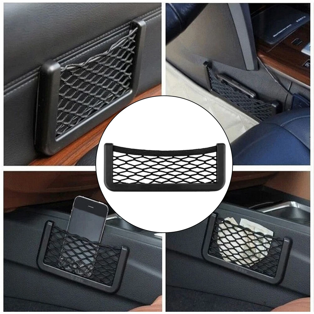 

1PC Seat Storage Bag Car Magic Sticker Organizer Pocket Bag Luggage Holder Pockets Car Mesh Net Pouch for Car Y6Y090152
