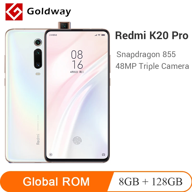 Мобильный телефон Xiaomi Redmi K20 Pro с глобальной прошивкой, 8 ГБ ОЗУ, 128 Гб ПЗУ, Восьмиядерный процессор Snapdragon 855, экран 6,39 дюйма, камера 48 МП, 4000 мАч