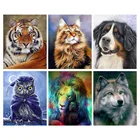 Набор для алмазной живописи, алмазная вышивка в виде животных, тигра, полная вышивка