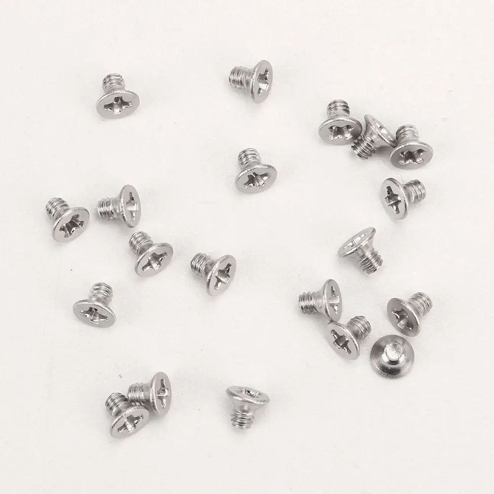 20/50/100 шт. Новый M2x3mm ноутбук Тетрадь винт с плоской головкой Никель покрытием