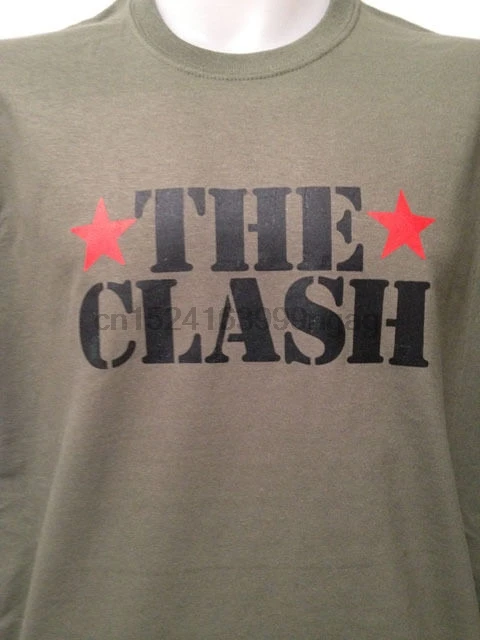 CLASH COMBAT ROCK Военная футболка JOE STRUMMER панк виниловый плакат cd dvd|Мужские футболки| |
