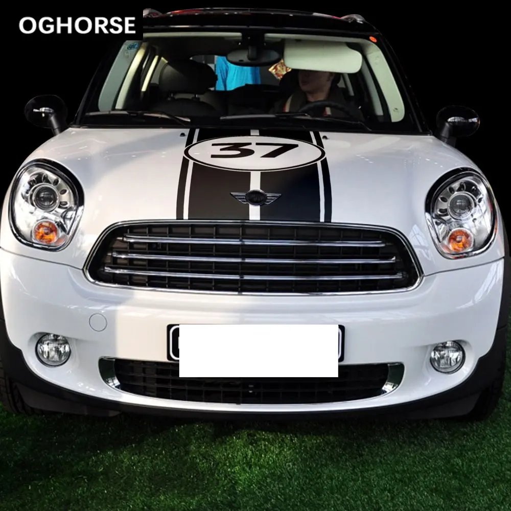 Наклейки на крышку заднего багажника двигателя для MINI Countryman R60 Cooper S One JCW