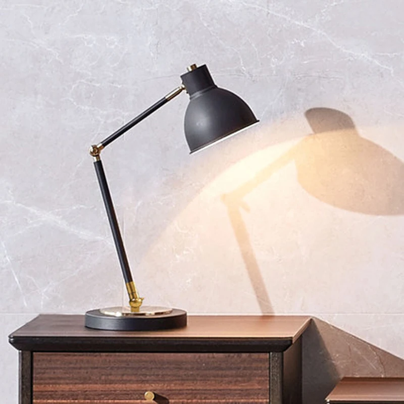 

Nordic table lamp bedroom bedside lamp creative post-modern minimalist desk reading warm light luxury led study lamp