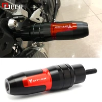 with logo mt 03 motorcycle crash pads exhaust sliders crash protector for yamaha mt03 mt 03 high quality accessories