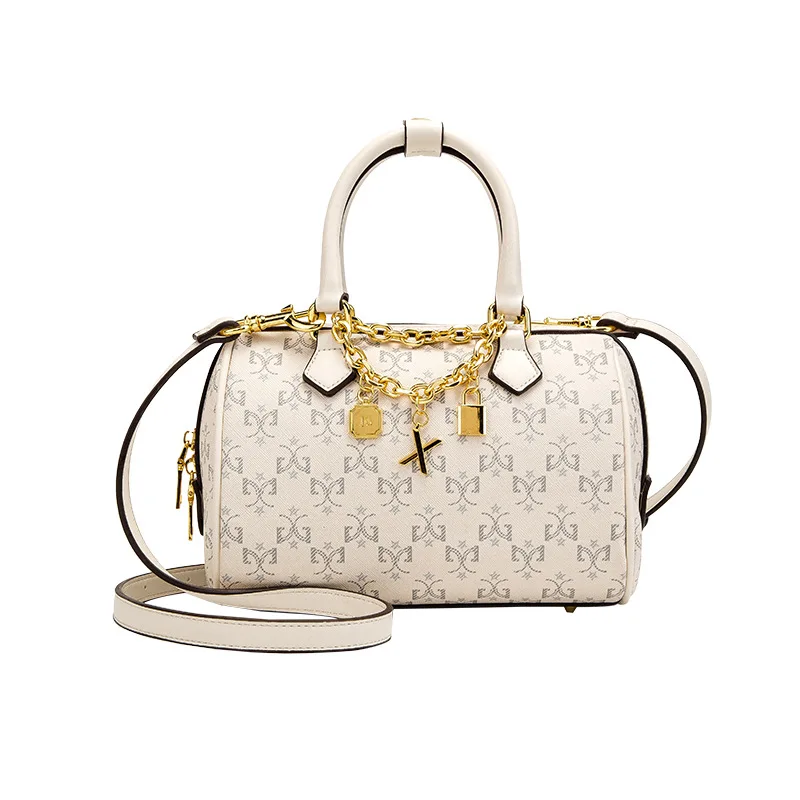 

PU Women Bostons 2021 New Fashion Geometric Prints One Shoulder Bags Ladies Designer Purses and Handbags Channels Handbags Cc