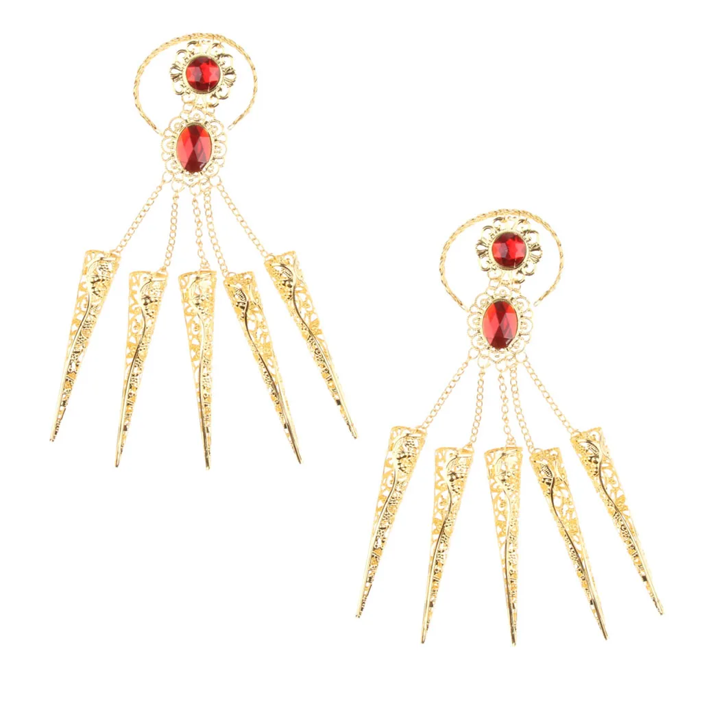 2x женские украшения для танцев на пальце живота Индийский Тайский | Тематическая