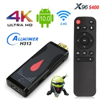 tv stick hdmi compatible wireless wifi android 10 0 x96 s400 allwinner h313 quad core hd 4k 60fps tv dongle for phone to tv