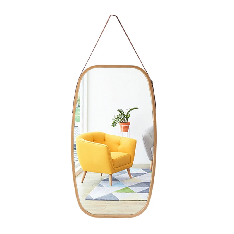 

Mirror Round Makeup Mirror Lustro Specchio Simple Vanity Wooden Mirrors K Mirro