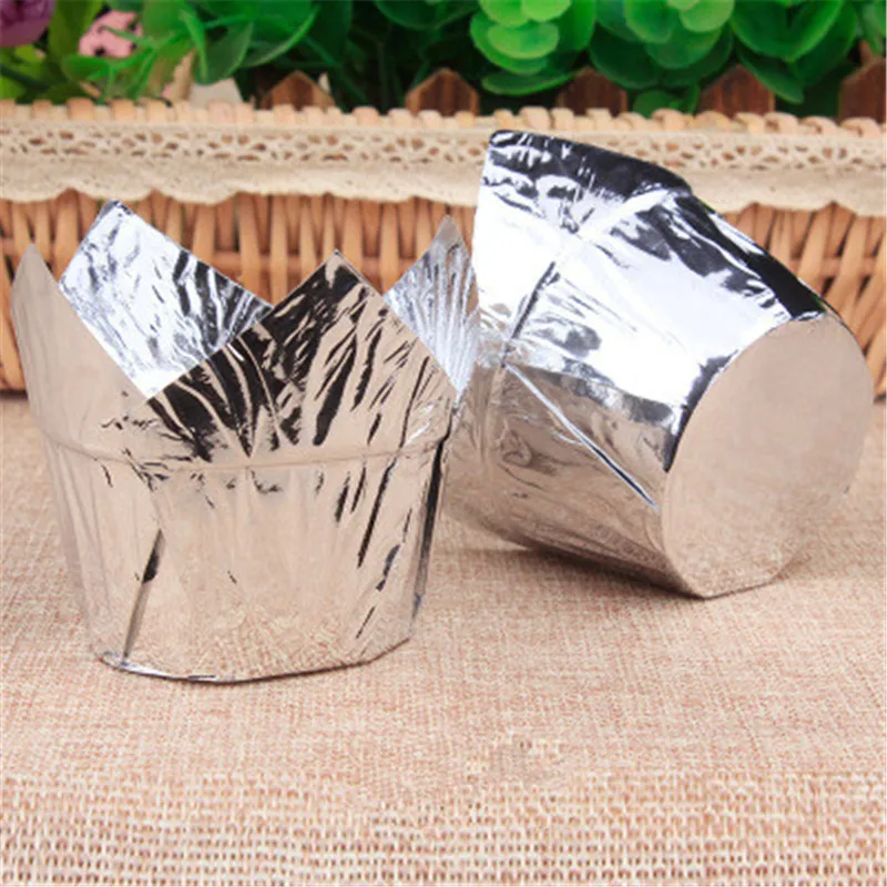 

50pcs Newspaper Style Cupcake Liner Baking Cup For Wedding Party Caissettes Muffin Cupcake Paper Cup Oilproof Cake Wrapper