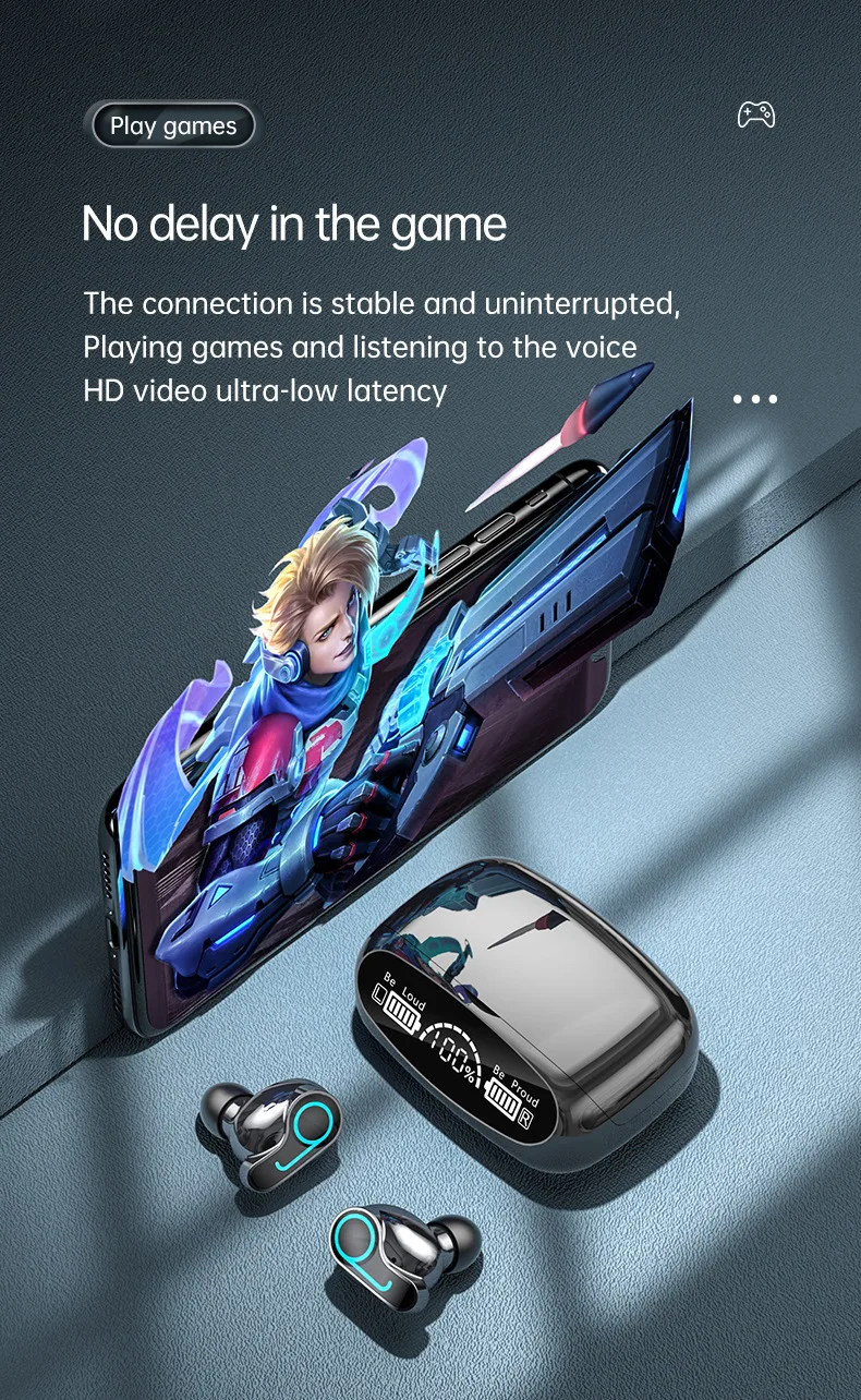 v5 1 tws waterproof ipx7 blutooth earbud wireless headphones bass stereo noise cancelling earphone for iphone xiaomi huawei free global shipping