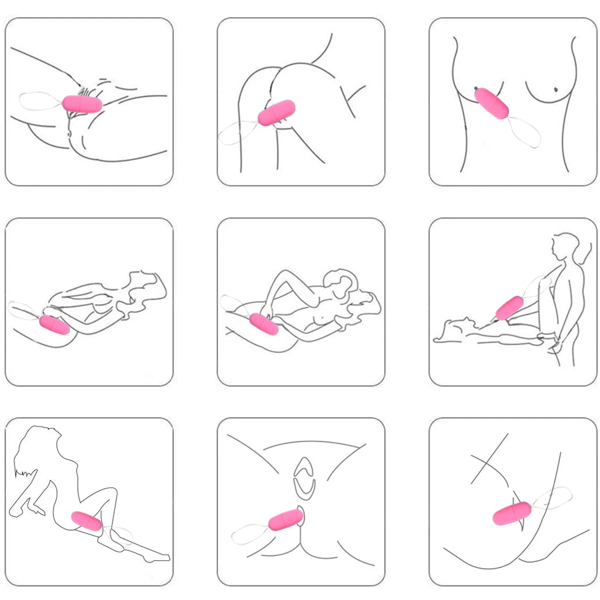 20 скоростей Портативный беспроводной водонепроницаемый MP3 вибратор с