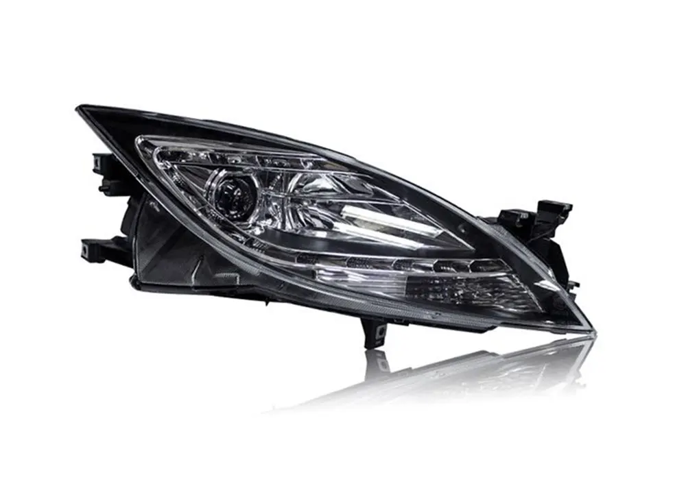2 шт. светодиодный фары для Mazda 6 Atenza 2009-2013 светодиодный автомобильный фонарь ангельские глазки ксенон HID комплект Противотуманные фары светодиодный дневные ходовые огни