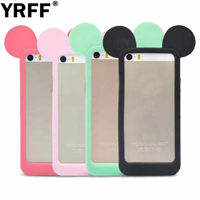 YRFF симпатичный чехол бампер с ушками мыши для iphone 6 S мягкие силиконовые чехлы