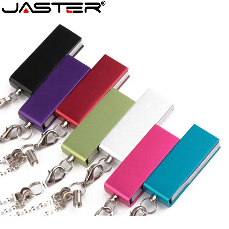 Мини металлический флеш-накопитель JASTER USB 2 0 u диск usb r 64 ГБ 8 pendriver 16 32 крошечный