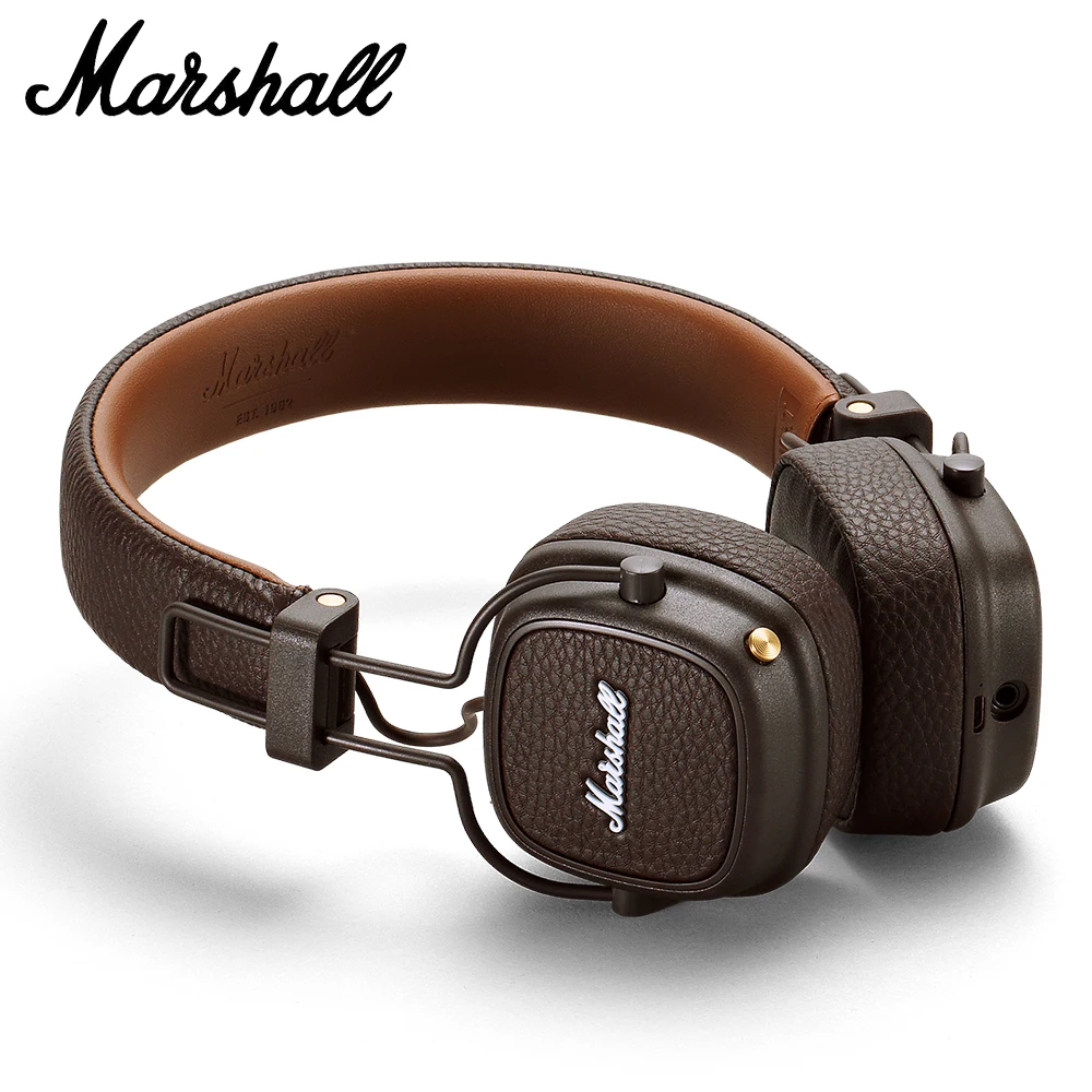 Беспроводные Bluetooth наушники Marshall MAJOR III, беспроводные наушники с  глубокими басами, Складная спортивная игровая гарнитура с микрофоном |  Электроника | АлиЭкспресс