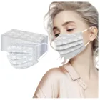 Маска одноразовая унисекс для мужчин и женщин, кружевная с принтом, петля для ушей PM2.5, 50 шт.