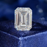 szjinao real 100 loose gemstone moissanite diamond 1ct d color vvs1 emerald cut 57mm moissanite stone undefined for jewelry