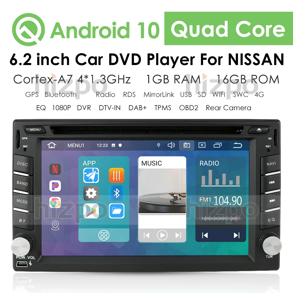 Автомобильный DVD плеер на Android 10 с GPS навигацией для Nissan Qashqai X Trail патруль Murano Juke Sunny
