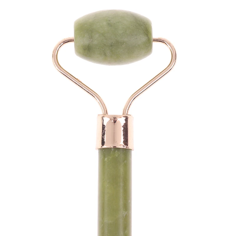 

2PC/set Natural Aventurine Green Jade Stone Guasha & Roller Massage Acupuncture Tool Anti Cellulite Wrinkle Guasha Board
