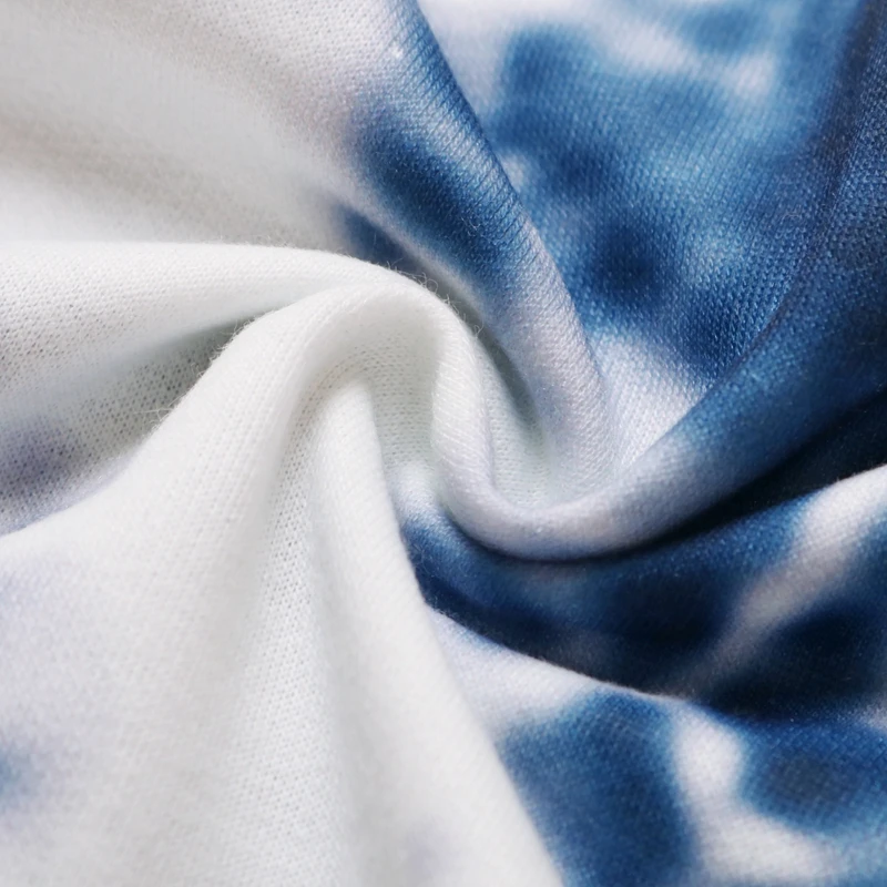 

Women Spring Autumn Crop Top Short Sets for Women 2021 New Home Tracksuit 2 Pieces Sets Tie Dye Print Sweatshirts Set