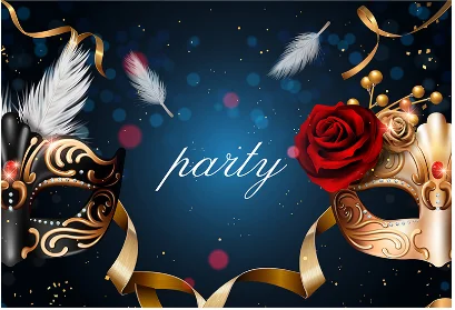 Виниловый фон для фотосъемки с изображением Золотой карнавальной конфетти