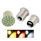 500 шт. 1156 1157 P215 Вт BAY15D 22 SMD 3014 Светодиодный автомобиль авто DRL задний боковой индикатор лампы стоп-сигналы белый красный желтый