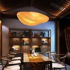 Бамбуковый подвесной светильник для гостиной в китайском стиле, подвесной светильник, искусство на кухне, домашний декор, светильник