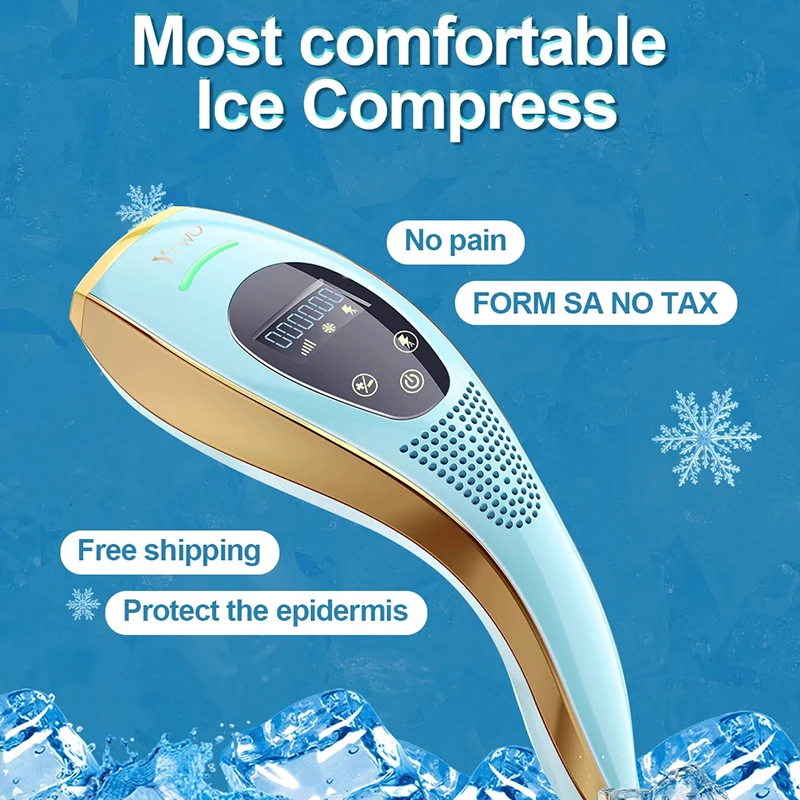

Handheld Sapphire Freezing Point Hair Removal Device Home Portable Whole Body Underarm Laser Hair Removal Device
