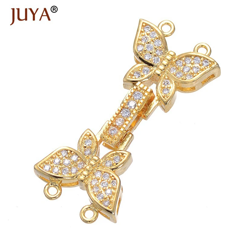 Золотые розовые золотые застежки бабочки для изготовления ювелирных изделий