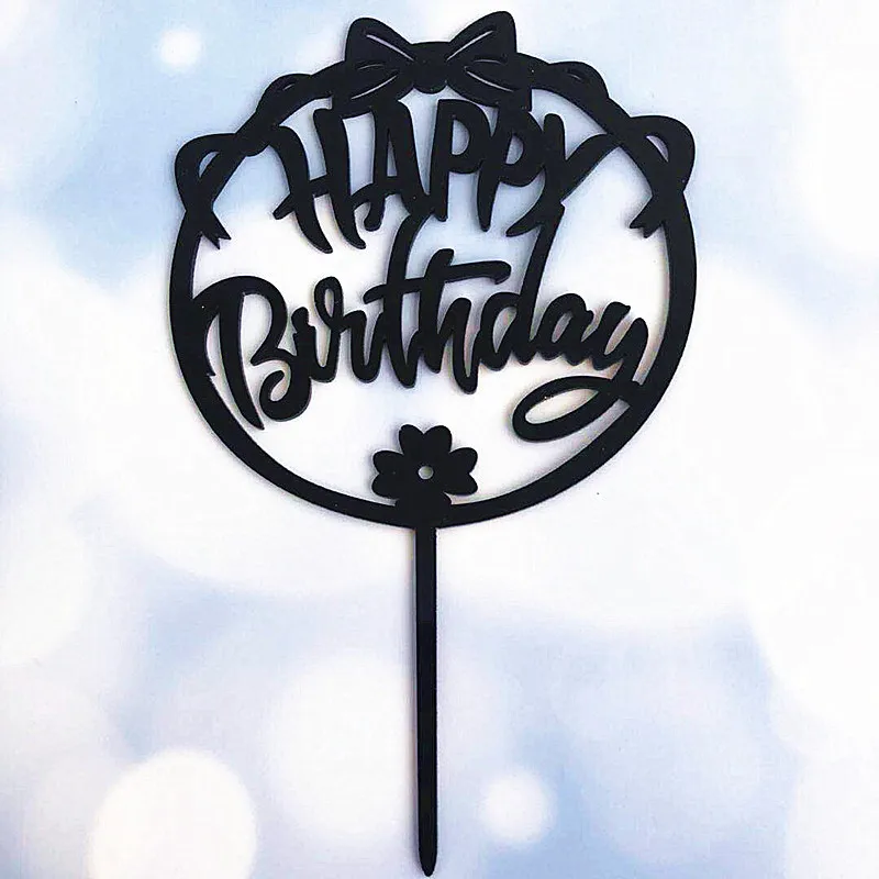 Новый красивый Топпер для торта в виде бабочки на день рождения акриловый кексов