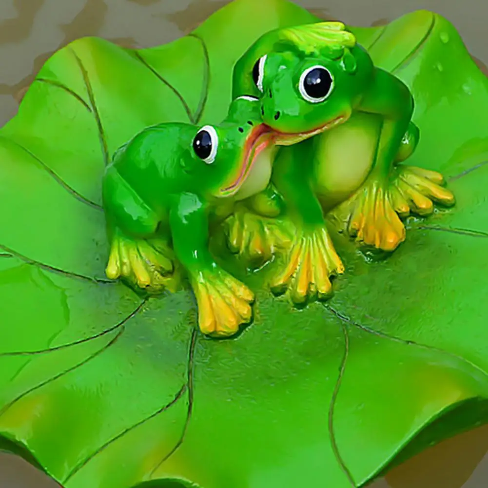 

Figurines Artificial Cartoon Resin Fine Afloat Miniatures for Outdoor Novelty Animal Statue Pond Decor