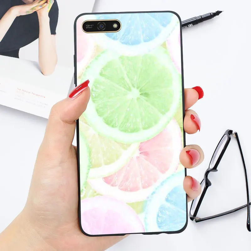 oo22 Яркий чехол huawei Y5 Y5 Y6 Prime Lite Y6 67 чехол Глянцевая задняя крышка для телефона Y5 чехол s - Цвет: oo22