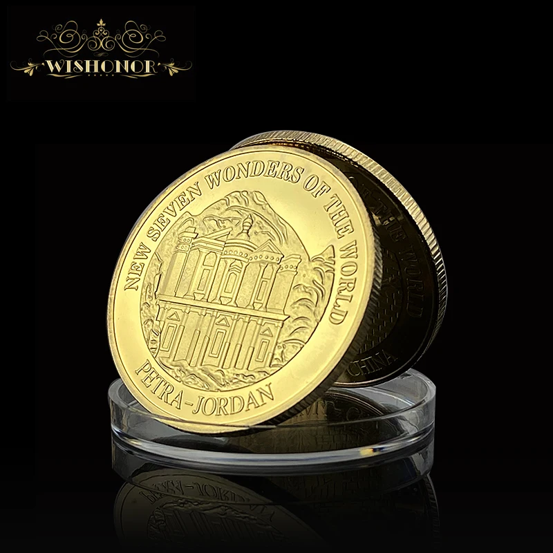 Бесплатная доставка новинка индийский Тадж-Махал 7 чудес мира позолоченная