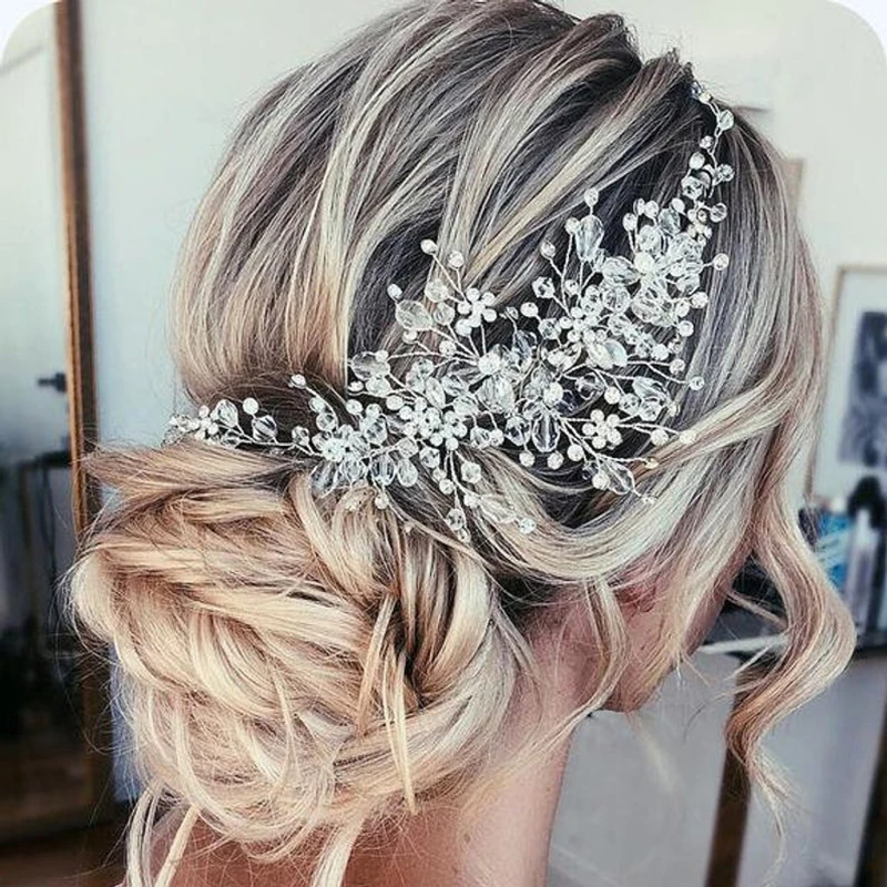 

Rhinestone Beads Headband Bridal Tiara Hair Accessories Hairband Wedding Hair Jewelry Headpiece Women Accessories Tiaras