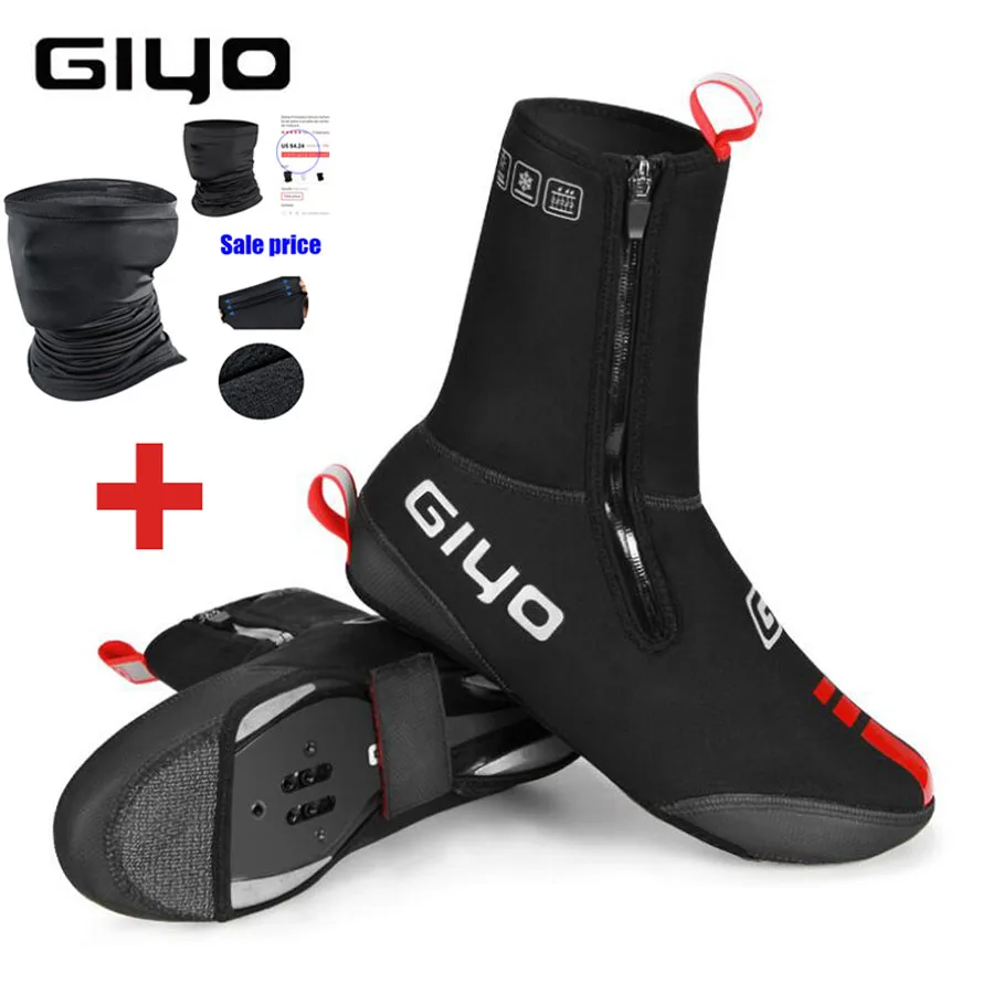 

Cycling Boot Covers Thermal Mountain Shoe Covers Winter Warm Neoprene Water Resistant Cycling Shoe Toe Cap MTB Bike Boots
