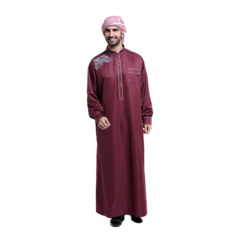 Arab Muslim clothing for men thobe Arabic Islamic abayas dress Indian mens kaftan Robe Men XXL XXXL Plus size Clothes