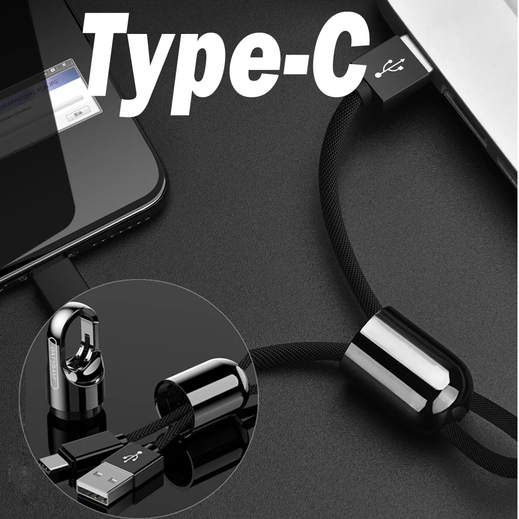Portable Key Chain Fast Charging Type-c Cable Tablet Android For Samsung for Xiaomi Huawei+ | Электроника