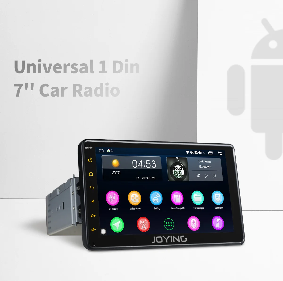 Радуясь " Android 8,1 1 din автомагнитола 2 ГБ+ 32 ГБ Восьмиядерный gps DSP универсальное головное устройство Стерео Авторадио SWC быстрая загрузка Зеркало Ссылка