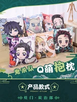 anime demon slayer agatsuma zenitsu kamado tanjirou kawaii sofa pillow cushion 40x40cm animation peripherals cosplay plush doll