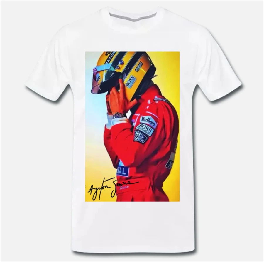 Футболка Meme Tribute Ayrton Senna Formula 1 Pilot Brazil-Auto 501 футболка свободного размера плюс |