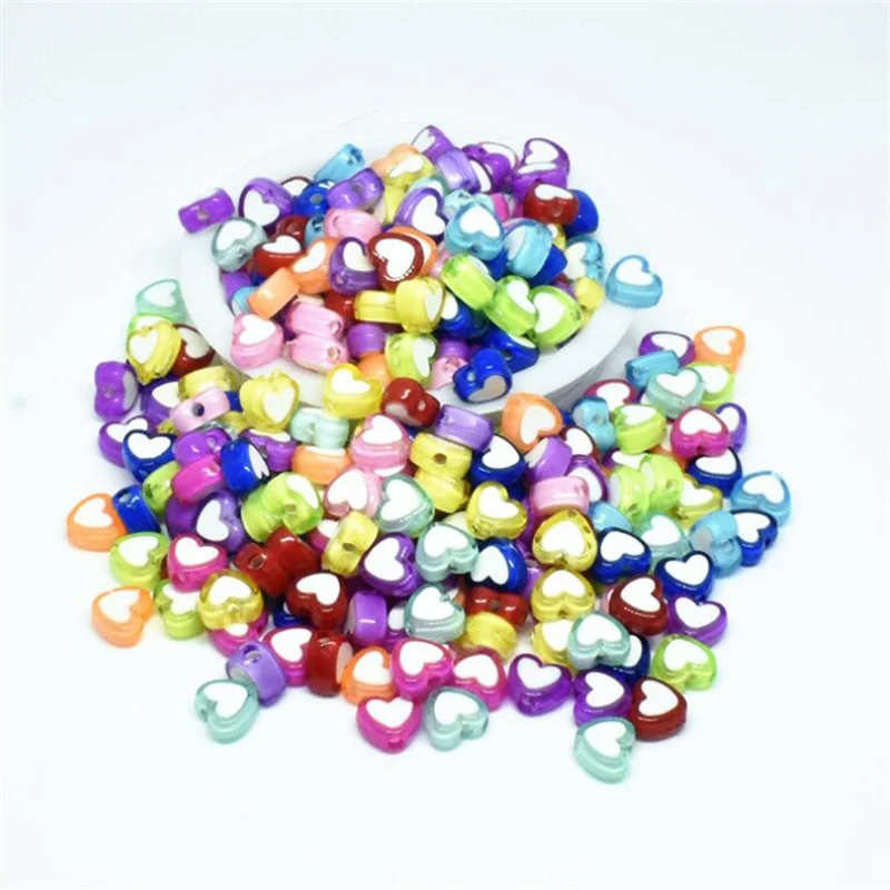 

50 шт., акриловые бусины, 8x4 мм