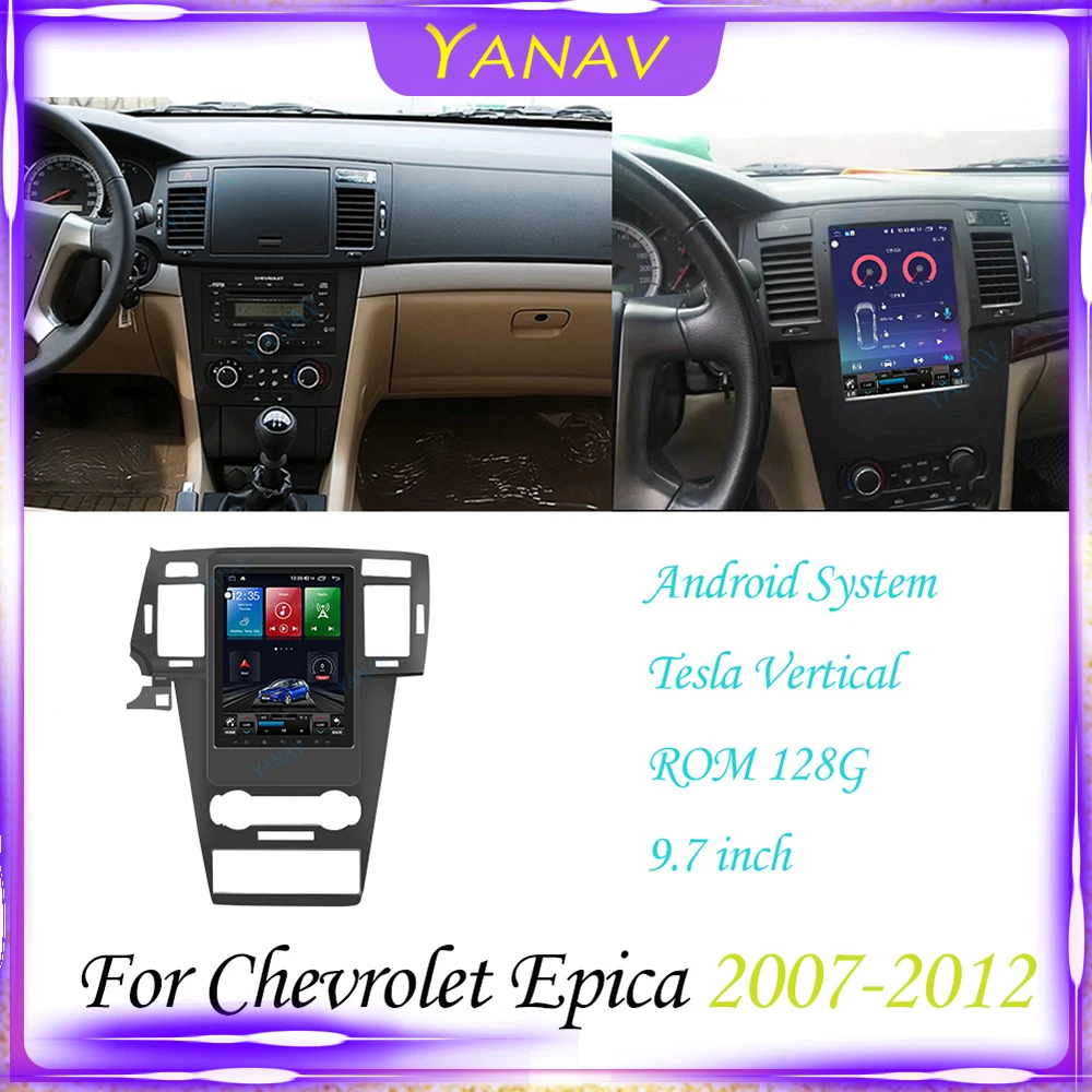 

Автомагнитола 2DIN на Android с GPS-навигацией для Chevrolet Epica 2007-2012, автомобильный видеостереоприемник, мультимедийный плеер с вертикальным экраном