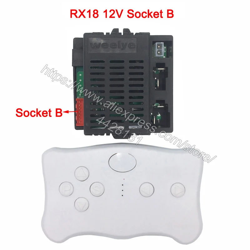 RX18 B full set Wellye Детский Электрический игрушечный автомобиль bluetooth пульт дистанционного управления, контроллер с функцией плавного пуска 2,4G bluetooth передатчик - Цвет: RX18 B full set